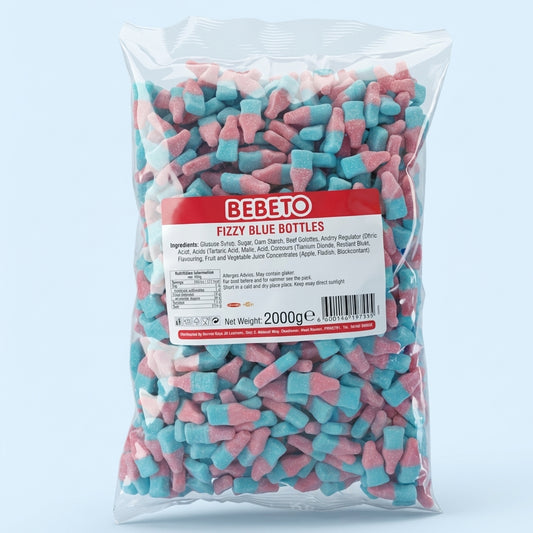 Bebeto Fizzy Bubblegum Bottles 2kg