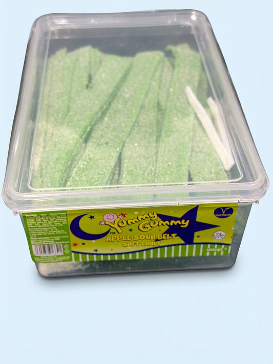Yummy Gummy Apple Belts Tub 1.2kg