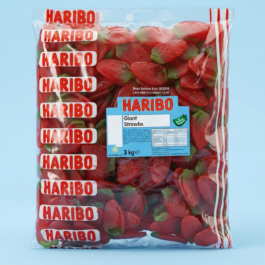 Haribo Giant Strawberries 3kg