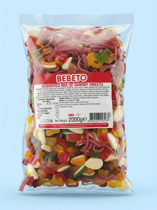 Bebeto Assorted Mix of Gummy Sweets 2kg