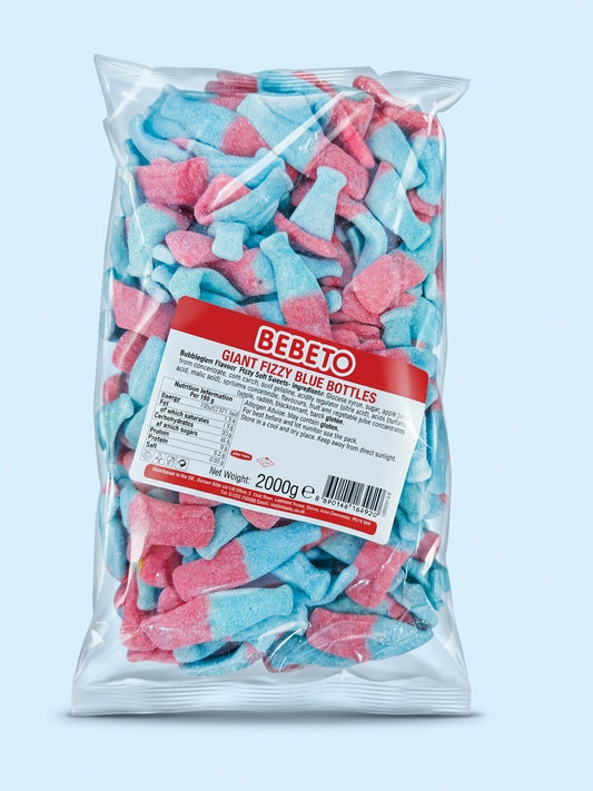Bebeto Giant Fizzy Blue Bottles 2kg