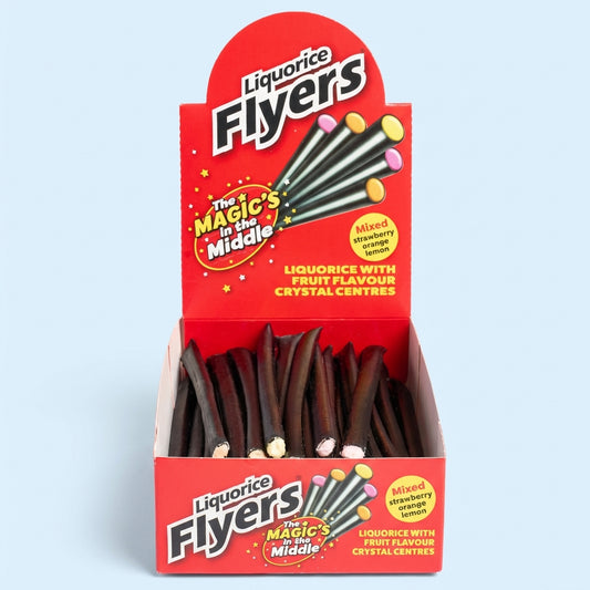Stockleys Red Liquorice Flyers 40 Piece Box 697g