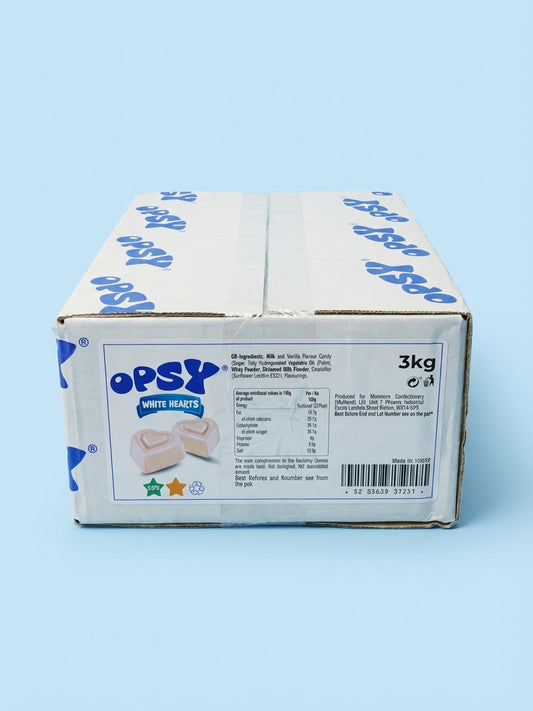 Opsy White Chocolate Hearts 3kg