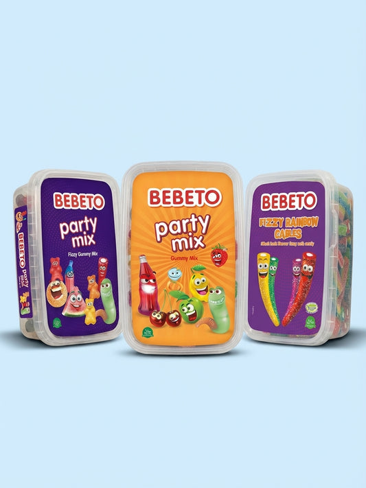 Bebeto Bundle Party Mix & Fizzy Party Mix & Fizzy Rainbow Cables 1.2kg
