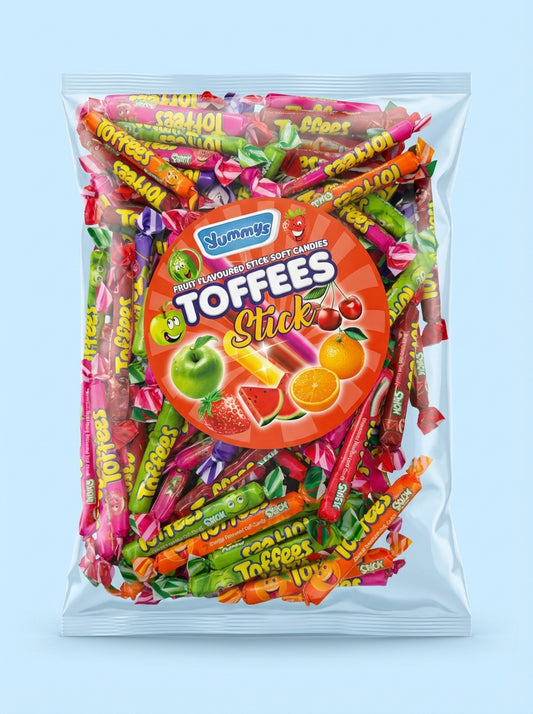 Yummys Toffee Sticks Fruit 1kg