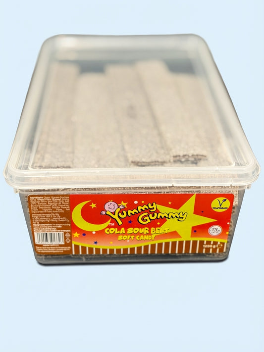 Yummy Gummy Cola Belts Tub 1.2kg