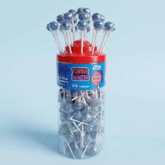 Vidal Lotta Lollies Blue Raspberry 150 Pieces