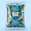 Toxic Waste Nuclear Sludge Sour Blue Raspberry Chew Bar Mini's 500g