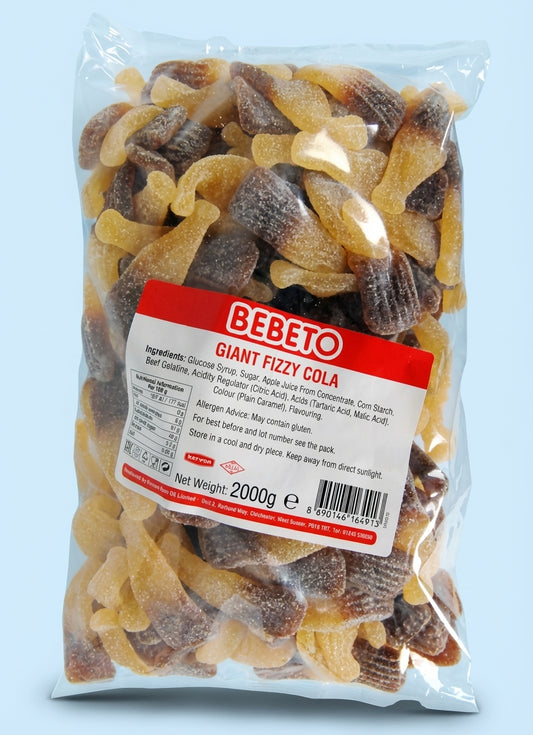 Bebeto Giant Fizzy Cola Bottles 2kg