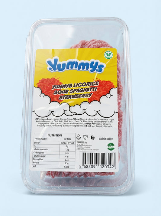 Yummys Sour Spagetti Strawberry 1kg