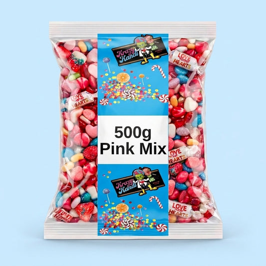 Krazy Kandi Pink Mix 500g - Krazy Kandi Sweet Shop, Bootle Liverpool