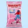 Barratt Sweet Shop Flumps Hearts Vanilla Flavoured Marshmallows 1560g