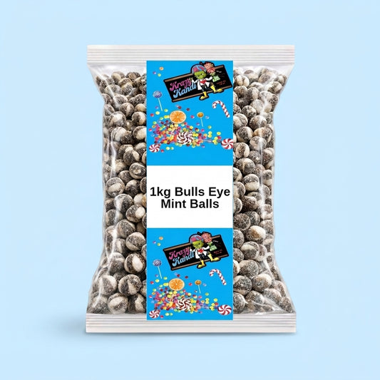 Krazy Kandi Bulls Eye Mint Balls 1kg