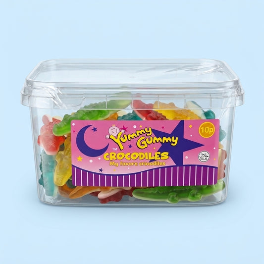 Krazy Kandi Gummy Crocodiles Tub 1kg - Krazy Kandi Sweet Shop, Bootle Liverpool