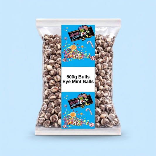 Krazy Kandi Krazy Kandi Bulls Eye Mint Balls 500g
