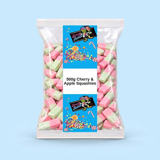 Krazy Kandi Cherry & Apple Squashies 500g - Krazy Kandi Sweet Shop, Bootle Liverpool