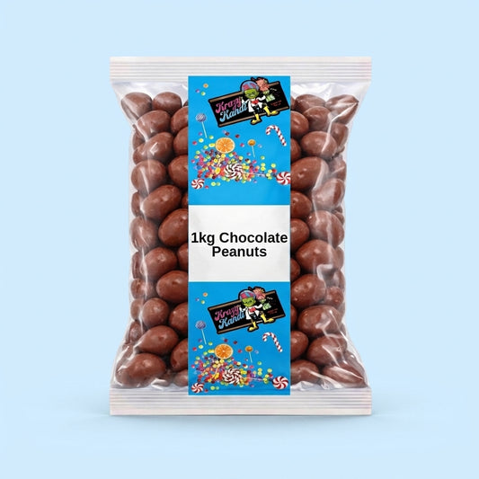 Krazy Kandi Chocolate Peanuts 1kg - Krazy Kandi Sweet Shop, Bootle Liverpool