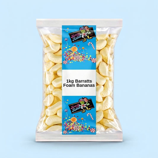 Krazy Kandi Foam Bananas 1kg - Krazy Kandi Sweet Shop, Bootle Liverpool