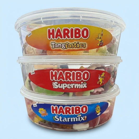 Haribo Bundle of Supermix Starmix and Tangfastics Tubs 1200g