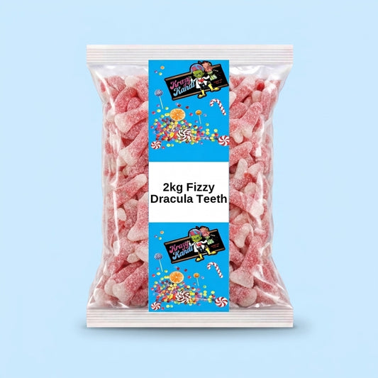 Krazy Kandi Fizzy Dracula Teeth 2kg - Krazy Kandi Sweet Shop, Bootle Liverpool