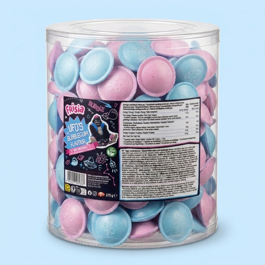 Krazy Kandi UFO's With Bubblegum Flavour Sherbet Centre 375g
