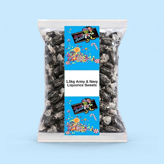 Krazy Kandi Army & Navy Liquorice Sweets 1500g