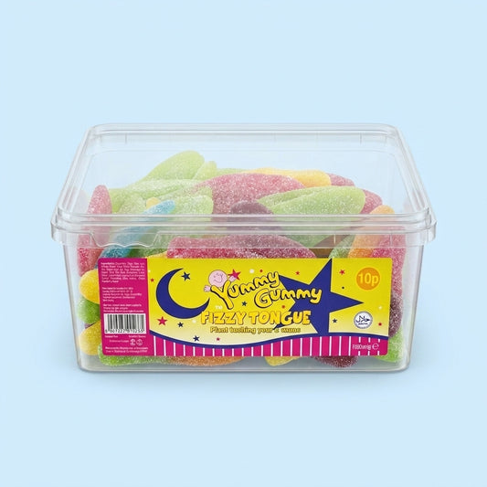 Krazy Kandi Yummy Gummy Fizzy Tongues 1kg - Krazy Kandi Sweet Shop, Bootle Liverpool