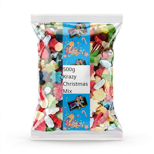 Krazy Kandi Christmas Mix 500g View 2 - Krazy Kandi Sweet Shop, Bootle Liverpool