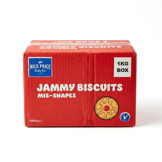 Krazy Kandi Jammy Dodgers Biscuits Mis-Shapes 1kg View 2 - Krazy Kandi Sweet Shop, Bootle Liverpool