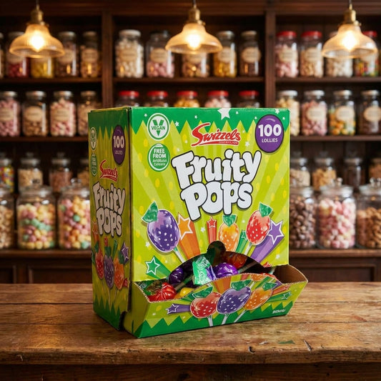 Swizzels Fruity Pops Box 100x8g - illustrative lifestyle shot position 2