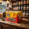 House Of Lancaster Fully Coated Chocolate Biscuit Bars 1kg displayed on a traditional wooden counter in a classic British sweet shop setting
