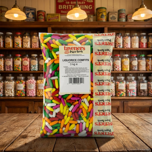 Taveners Liquorice Comfits 3kg - illustrative lifestyle shot position 2