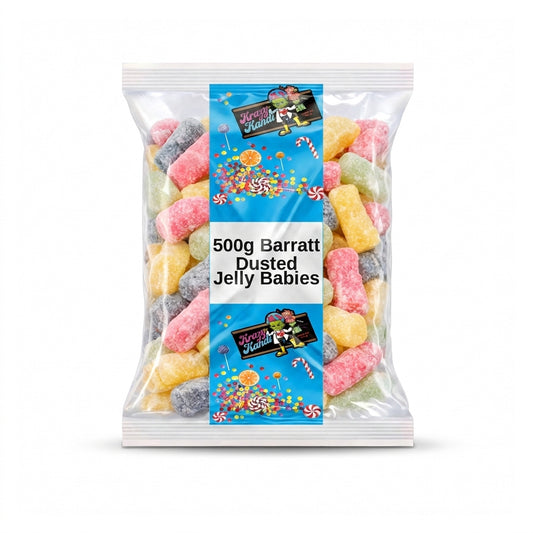 Krazy Kandi Dusted Jelly Babies 500g View 2 - Krazy Kandi Sweet Shop, Bootle Liverpool