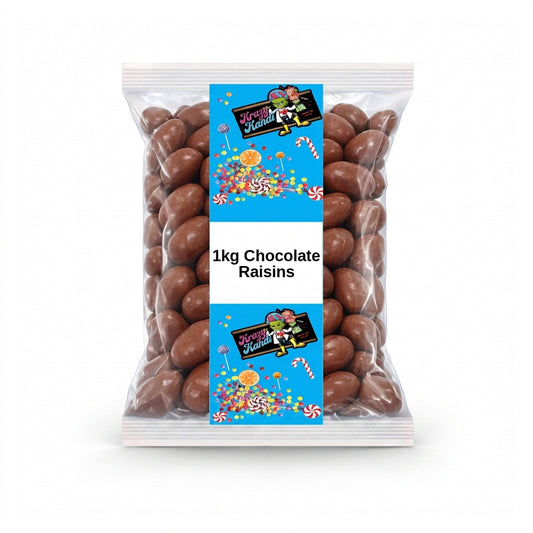 Krazy Kandi Chocolate Raisins 1kg View 2 - Krazy Kandi Sweet Shop, Bootle Liverpool