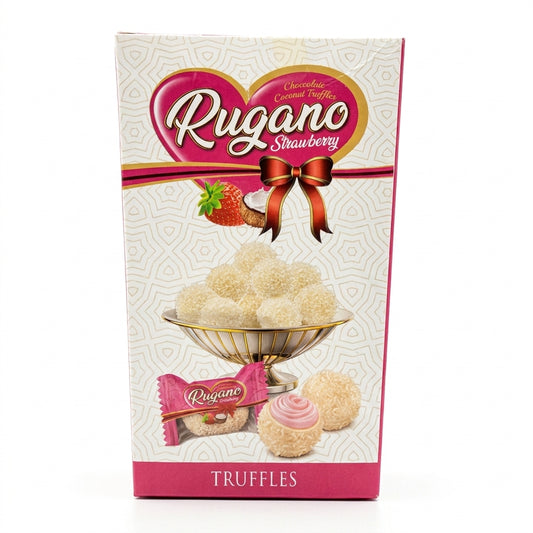Rugano Strawberry Flavoured Wrapped Truffles 150g
