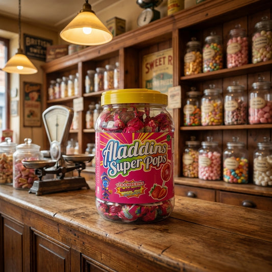 Aladdins Super Pop Strawberry 60 Pieces