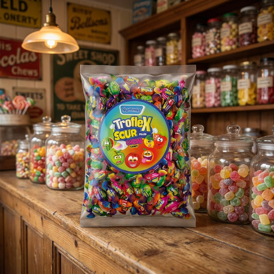Yummys Trofle X Sour Filled Chew 1kg - illustrative lifestyle shot position 2