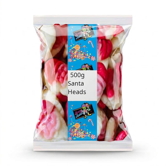 Krazy Kandi Santa Heads 500g View 2 - Krazy Kandi Sweet Shop, Bootle Liverpool