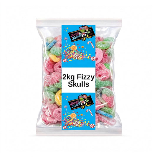 Krazy Kandi Fizzy Skulls 2kg View 2 - Krazy Kandi Sweet Shop, Bootle Liverpool