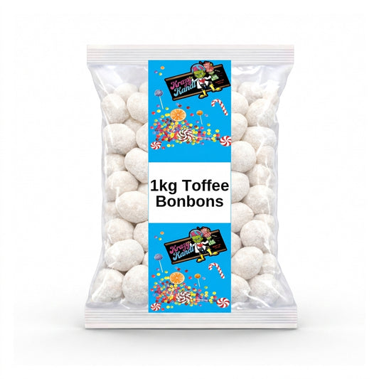 Krazy Kandi Toffee Bonbons 1kg View 2 - Krazy Kandi Sweet Shop, Bootle Liverpool
