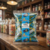 Toxic Waste Nuclear Sludge Sour Blue Raspberry Chew Bar Mini's 500g - illustrative lifestyle shot position 2