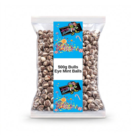 Krazy Kandi Krazy Kandi Bulls Eye Mint Balls 500g
