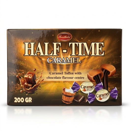 Sweetworld Half Time Caramel with a Chocolate Flavoured Centre 200g