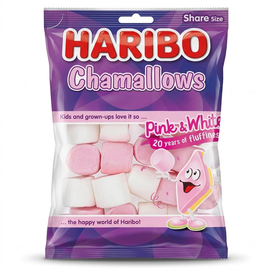 Haribo Chamallow Pink & White Marshmallow 1680g