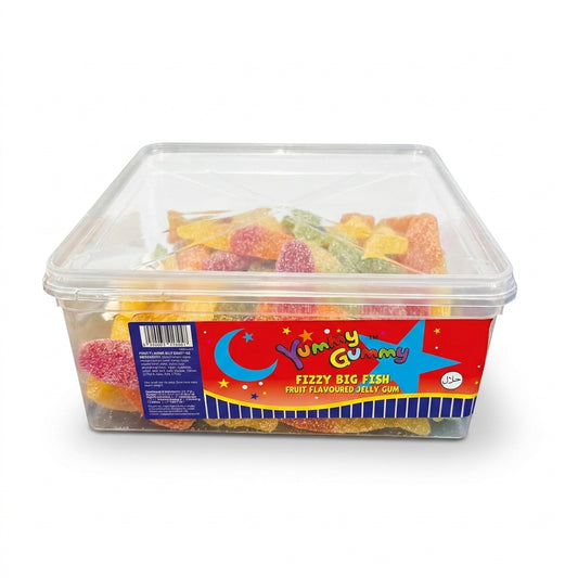 Krazy Kandi Yummy Gummy Fizzy Big Fish 1kg View 2 - Krazy Kandi Sweet Shop, Bootle Liverpool