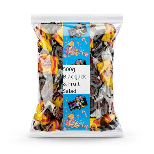 Krazy Kandi Krazy Kandi Mix of Blackjacks and Fruit Salads 500g