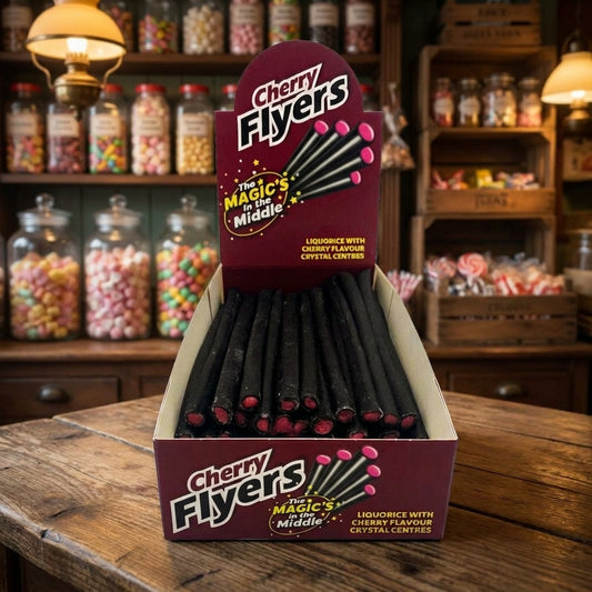 Stockleys Cherry Liquorice Flyers 40 Piece Box 697g - illustrative lifestyle shot position 2