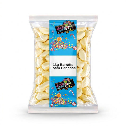Krazy Kandi Foam Bananas 1kg View 2 - Krazy Kandi Sweet Shop, Bootle Liverpool