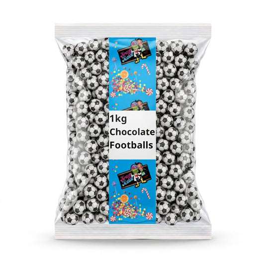 Krazy Kandi Chocolate Footballs Individually Wrapped 1kg