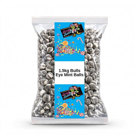 Krazy Kandi Bulls Eye Mint Balls 1500g